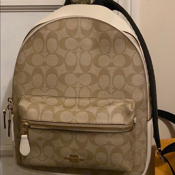 coach backpack tan